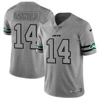 New York New York Jets #14 Sam Darnold Men's Nike Gray Gridiron II Vapor Untouchable Limited NFL Jersey