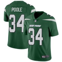 Nike New York Jets #34 Brian Poole Green Team Color Men's Stitched NFL Vapor Untouchable Limited Jersey