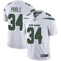 Nike New York Jets #34 Brian Poole White Men's Stitched NFL Vapor Untouchable Limited Jersey