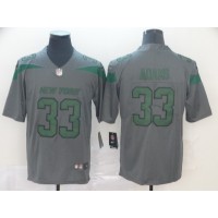 Nike New York Jets #33 Jamal Adams Gray Men's Stitched NFL Limited Inverted Legend Jersey