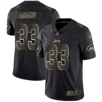 Nike New York Jets #33 Jamal Adams Black/Gold Men's Stitched NFL Vapor Untouchable Limited Jersey