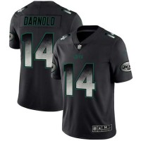 Nike New York Jets #14 Sam Darnold Black Men's Stitched NFL Vapor Untouchable Limited Smoke Fashion Jersey