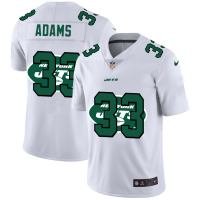 New York New York Jets #33 Jamal Adams White Men's Nike Team Logo Dual Overlap Limited NFL Jersey