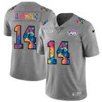 New York New York Jets #14 Sam Darnold Men's Nike Multi-Color 2020 NFL Crucial Catch NFL Jersey Greyheather