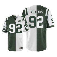 Nike New York Jets #92 Leonard Williams Green/White Men's Stitched NFL Elite Split Jersey