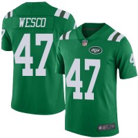 Nike New York Jets #47 Trevon Wesco Green Men's Stitched NFL Limited Rush Jersey