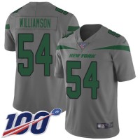 Nike New York Jets #54 Avery Williamson Gray Men's Stitched NFL Limited Inverted Legend 100th Season Jersey
