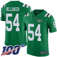 Nike New York Jets #54 Avery Williamson Green Men's Stitched NFL Limited Rush 100th Season Jersey