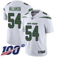 Nike New York Jets #54 Avery Williamson White Men's Stitched NFL 100th Season Vapor Limited Jersey
