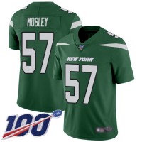 Nike New York Jets #57 C.J. Mosley Green Team Color Men's Stitched NFL 100th Season Vapor Limited Jersey