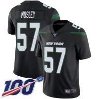 Nike New York Jets #57 C.J. Mosley Black Alternate Men's Stitched NFL 100th Season Vapor Limited Jersey