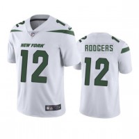 Nike New York Jets #12 Aaron Rodgers White Men's Stitched NFL Vapor Untouchable Limited Jersey