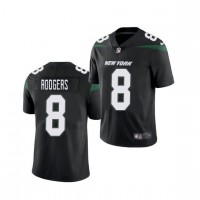 Nike New York Jets #8 Aaron Rodgers Black Alternate Men's Stitched NFL Vapor Untouchable Limited Jersey