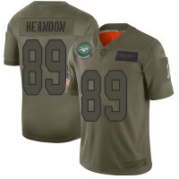 Nike New York Jets #89 Chris Herndon Camo Men's Stitched NFL Limited 2019 Salute To Service Jersey