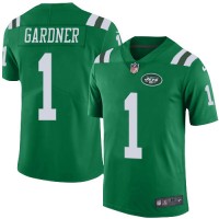Nike New York Jets #1 Ahmad Sauce Gardner Green Men's Stitched NFL Elite Rush Jersey