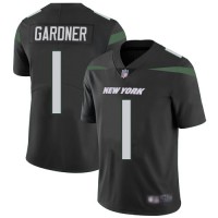 Nike New York Jets #1 Ahmad Sauce Gardner Black Alternate Men's Stitched NFL Vapor Untouchable Limited Jersey