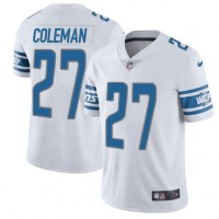 Nike Detroit Lions #27 Justin Coleman White Men's Stitched NFL Vapor Untouchable Limited Jersey
