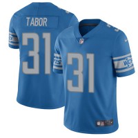 Nike Detroit Lions #31 Teez Tabor Blue Team Color Men's Stitched NFL Vapor Untouchable Limited Jersey