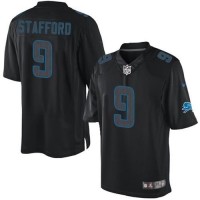 Nike Detroit Lions #9 Matthew Stafford Black Men's Stitched NFL Impact Limited Jersey