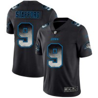 Nike Detroit Lions #9 Matthew Stafford Black Men's Stitched NFL Vapor Untouchable Limited Smoke Fashion Jersey