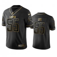 Detroit Lions #55 Eric Lee Men's Stitched NFL Vapor Untouchable Limited Black Golden Jersey