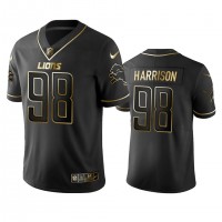 Detroit Lions #98 Damon Harrison Men's Stitched NFL Vapor Untouchable Limited Black Golden Jersey