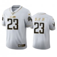 Detroit Detroit Lions #23 Darius Slay Jr Men's Nike White Golden Edition Vapor Limited NFL 100 Jersey