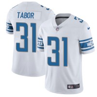 Nike Detroit Lions #31 Teez Tabor White Men's Stitched NFL Vapor Untouchable Limited Jersey