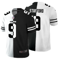 Detroit Detroit Lions #9 Matthew Stafford Men's Black V White Peace Split Nike Vapor Untouchable Limited NFL Jersey