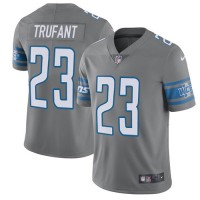 Nike Detroit Lions #23 Desmond Trufant Gray Men's Stitched NFL Limited Rush Jersey