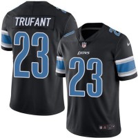 Nike Detroit Lions #23 Desmond Trufant Black Men's Stitched NFL Limited Rush Jersey