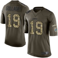 Nike Detroit Lions #19 Kenny Golladay Green Men's Stitched NFL Limited 2015 Salute to Service Jersey