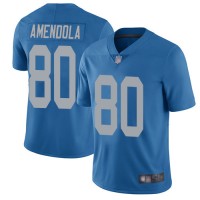 Nike Detroit Lions #80 Danny Amendola Blue Throwback Men's Stitched NFL Vapor Untouchable Limited Jersey