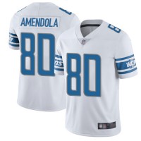 Nike Detroit Lions #80 Danny Amendola White Men's Stitched NFL Vapor Untouchable Limited Jersey