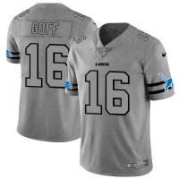 Detroit Detroit Lions #16 Jared Goff Men's Nike Gray Gridiron II Vapor Untouchable Limited NFL Jersey