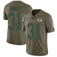 Nike Green Bay Packers #31 Adrian Amos Olive Men's Stitched NFL Limited 2017 Salute To Service Jersey