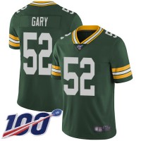 Nike Green Bay Packers #52 Rashan Gary Green Team Color Men's Stitched NFL 100th Season Vapor Limited Jersey