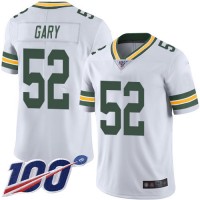 Nike Green Bay Packers #52 Rashan Gary White Men's Stitched NFL 100th Season Vapor Limited Jersey