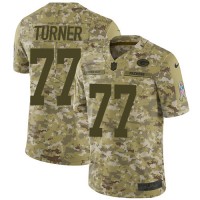 Nike Green Bay Packers #77 Billy Turner Camo Men's Stitched NFL Limited 2018 Salute To Service Jersey