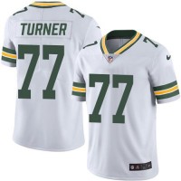Nike Green Bay Packers #77 Billy Turner White Men's Stitched NFL Vapor Untouchable Limited Jersey