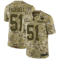 Nike Green Bay Packers #51 Kyler Fackrell Camo Men's Stitched NFL Limited 2018 Salute To Service Jersey