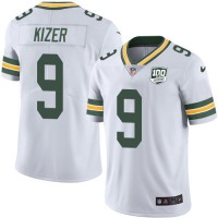 Nike Green Bay Packers #9 DeShone Kizer White Men's 100th Season Stitched NFL Vapor Untouchable Limited Jersey