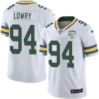 Nike Green Bay Packers #94 Dean Lowry White Men's 100th Season Stitched NFL Vapor Untouchable Limited Jersey