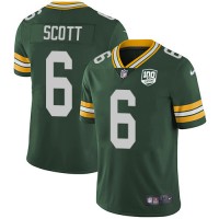 Nike Green Bay Packers #6 JK Scott Green Team Color Men's 100th Season Stitched NFL Vapor Untouchable Limited Jersey