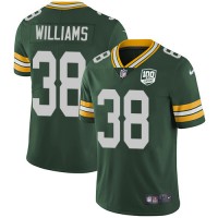 Nike Green Bay Packers #38 Tramon Williams Green Team Color Men's 100th Season Stitched NFL Vapor Untouchable Limited Jersey