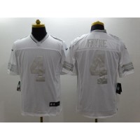 Nike Green Bay Packers #4 Brett Favre White Men's Stitched NFL Limited Platinum Jersey