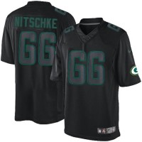 Nike Green Bay Packers #66 Ray Nitschke Black Men's Stitched NFL Impact Limited Jersey