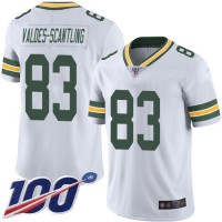 Nike Green Bay Packers #83 Marquez Valdes-Scantling White Men's Stitched NFL 100th Season Vapor Limited Jersey