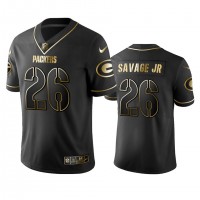 Green Bay Packers #26 Darnell Savage Jr. Men's Stitched NFL Vapor Untouchable Limited Black Golden Jersey