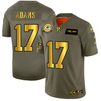 Green Bay Green Bay Packers #17 Davante Adams NFL Men's Nike Olive Gold 2019 Salute to Service Limited Jersey